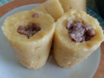 Bicchierini di polenta ripieni