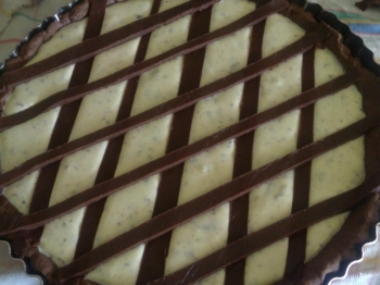 Crostata al cacao e ricotta