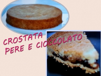 crostata di pere e cioccolato