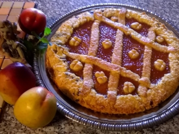Crostata di pesche (marmellata mia)