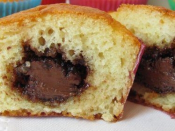 Muffin con cuore alla Nutella