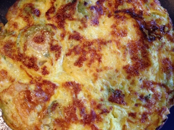 Frittata con cavoletti di Bruxelles