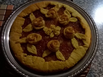 Crostata con olio e semola
