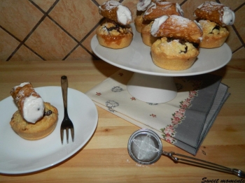 Sbriciolate monoporzione con cannoli