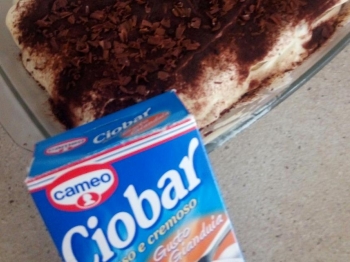 Tiramisu con ciobar gianduia