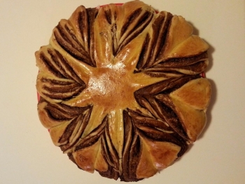 Fiore di panbrioche alla Nutella