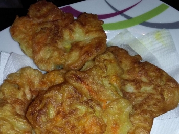 Pizzette di fiori di zucca