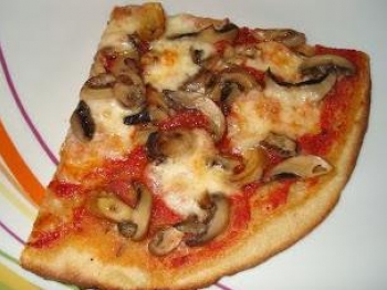 Pizza con funghi