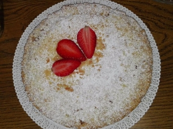 Sbriciolata ricotta e fragole