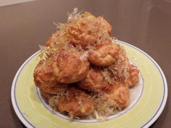 Croque en buche salato con caramello salato