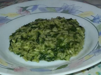 Risotto spinaci e provola