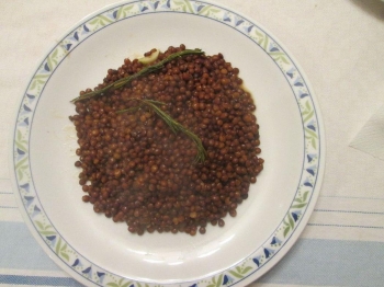 lenticchie in bianco