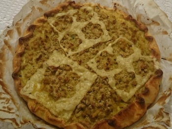 Torta salata con verze