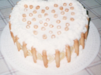 Torta al cioccolato  con crema al pistacchio