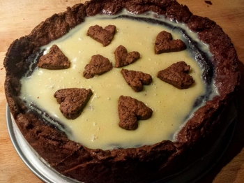 torta mocaccina (versione san valentino)