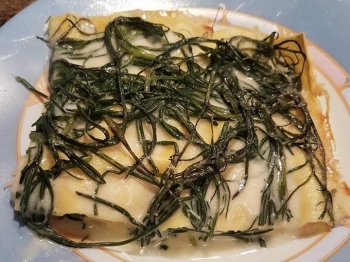 Lasagne con barba di frati e parmigiano