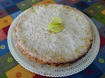 Caprese al cioccolato bianco e limone