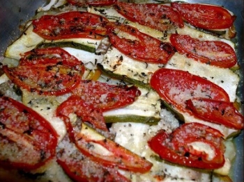 Torta di verdura a strati