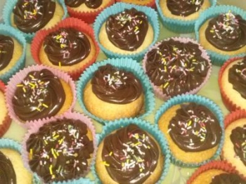 cupcake con frosting alla nutella