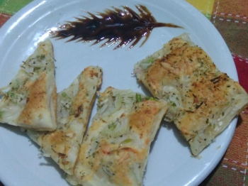 pasta  sfoglia con cipolla