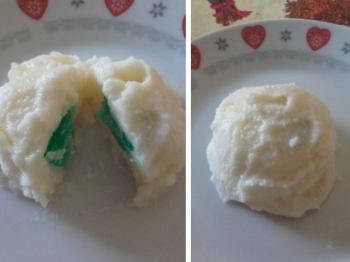 Semifreddo al limone con sorpresa alla menta