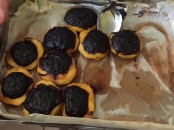 Pesche ripiene al forno