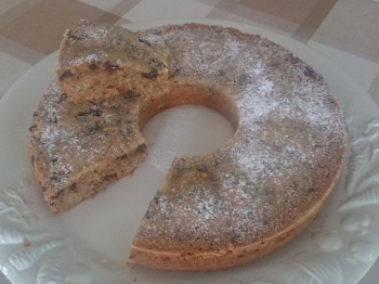 Ciambella con cioccolato e amaretti (ricetta Paneangeli)