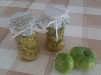 Pomodori verdi sott'olio