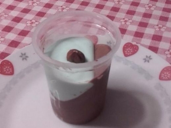 Finta panna cotta after eight