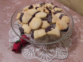 Biscotti con cioccolato fondente