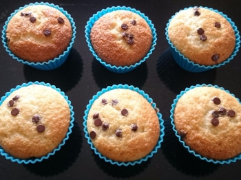 Muffin con gocce di cioccolato (ricetta Paneangeli)