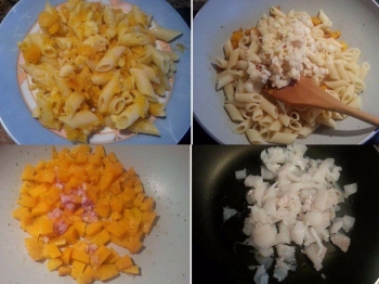 Penne con zucca e spatola