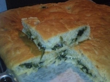 Focaccia all'olio farcita