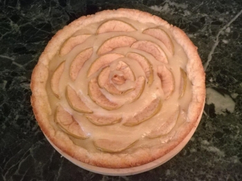 torta di mele e crema pasticcera