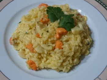 Risotto capesante e zafferano