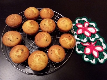 Muffin con gocce di cioccolato