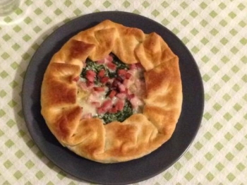 Torta salata con spinaci