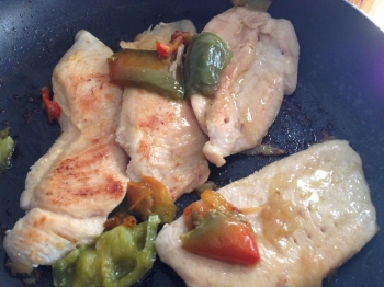 Pollo e peperoni