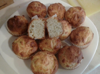 Muffin provola affumicata e d erbette fresche