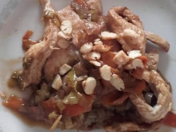 Pollo alle mandorle rivisitato