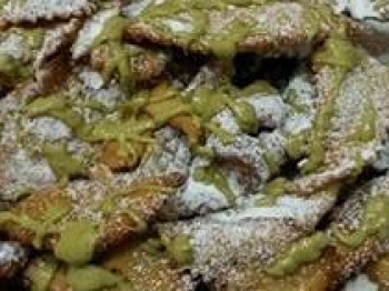 Chiacchiere con crema di Pistacchio!