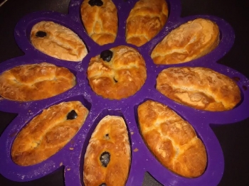 Focaccia girasole alle olive