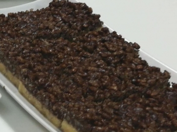 Torta con riso soffiato
