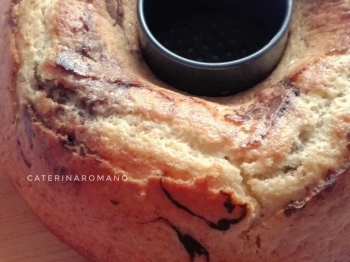 Ciambellone variegato al cacao