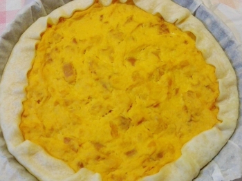 Torta salata zucca e speck