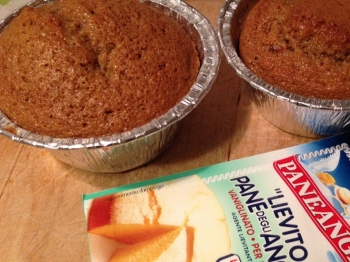 Muffins zucchero scuro