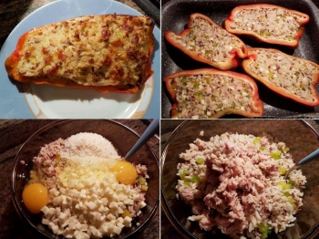 Peperoni farciti di riso e tonno