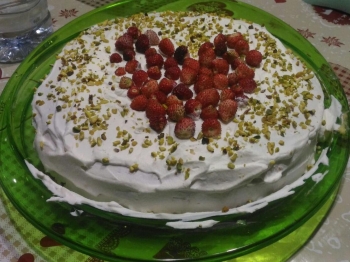Torta con fragoline