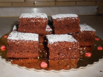Brownies con gocce di cioccolato