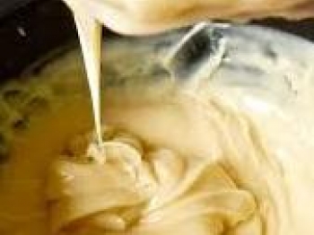 Crema pasticcera al cioccolato bianco - metodo vulcanico